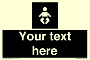 Custom information: black panel baby change